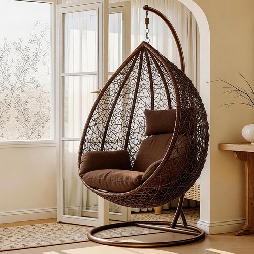 Rattan swing egg chair garden - rattan,