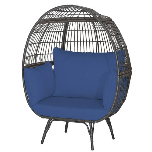 Oversized patio wicker - wicker, egg