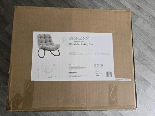 Rattan effect rocking - effect, chair