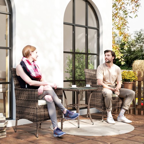 3pc rattan furniture bistro - 3pc,