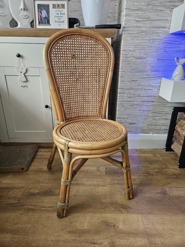Restored bamboo rattan side - rattan,