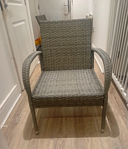 Grey rattan wicker patio - rattan/wicker,