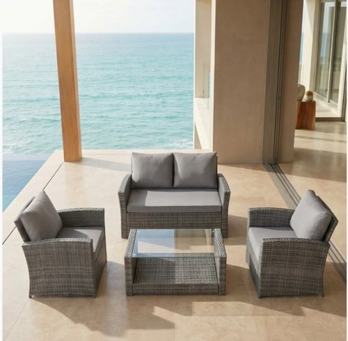Sardinia rattan piece - rattan, 4-piece
