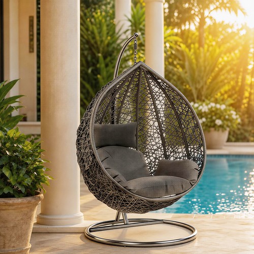 Rattan swing egg - rattan,