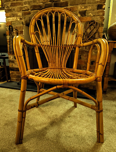 Boho rattan bamboo accent - rattan,