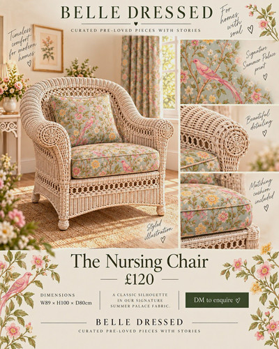 White wicker armchair with - wicker,
