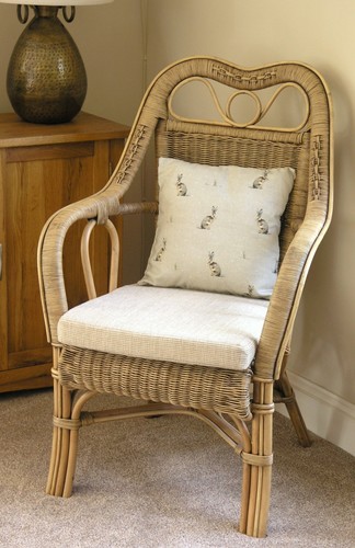Cane chair high back style - chair, ...