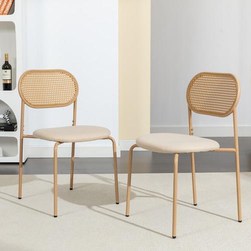 Rattan dining chairs set - rattan,