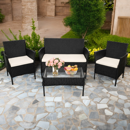 Garden rattan furniture set - furniture, 4
