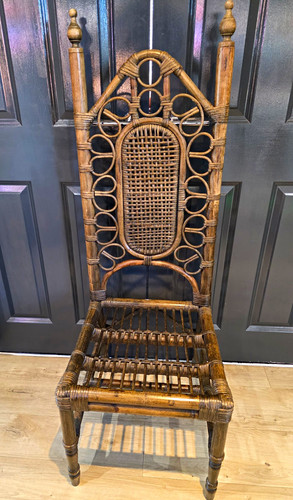 Vintage ornate high back - vintage,