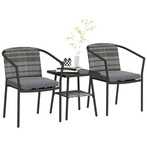 Outsunny piece rattan bistro - piece,