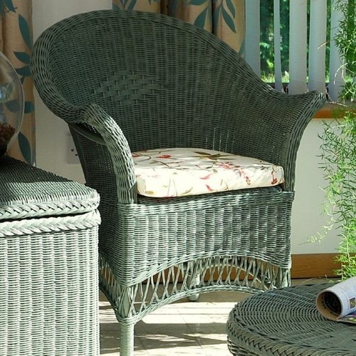 Lloyd loom style cane chair - ,