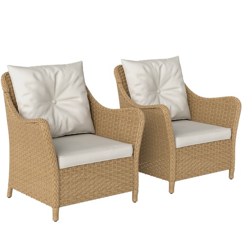 Outsunny pieces rattan - outsunny, 2