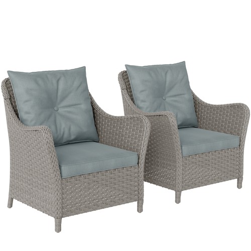 Outsunny rattan chairs with - rattan,