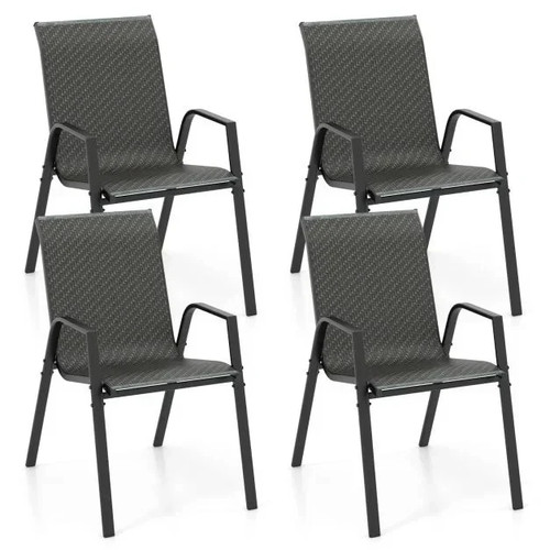 Costway pieces patio rattan - 4,