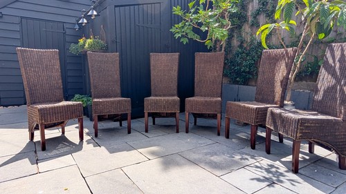 Wicker high backed dining - wicker,