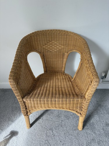 Vintage rattan wicker - vintage, tub
