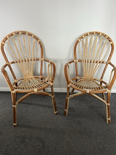 Vintage mcm bamboo - mcm, wicker