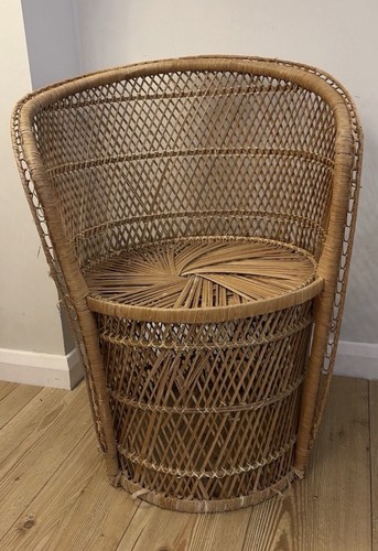 Vintage wicker peacock style - vintage,