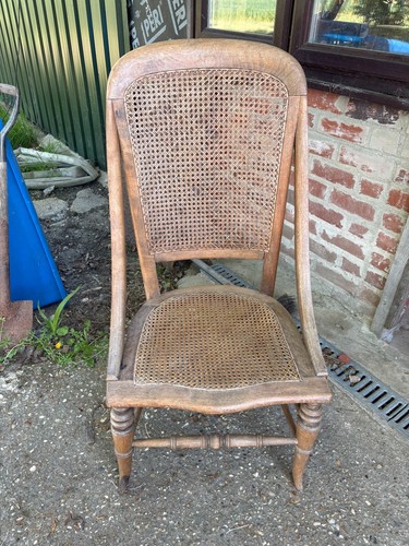 Wood wicker accent - accent, chair