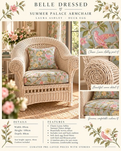 White wicker armchair with - white,