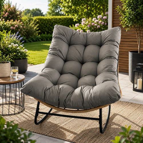 Rocking chair garden rattan - rocking,