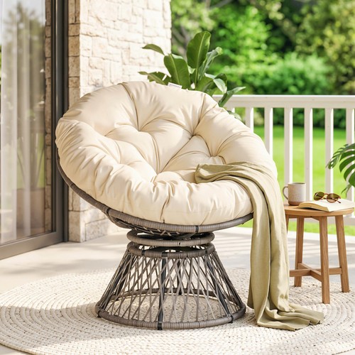 360 swivel rattan papasan - 360°,