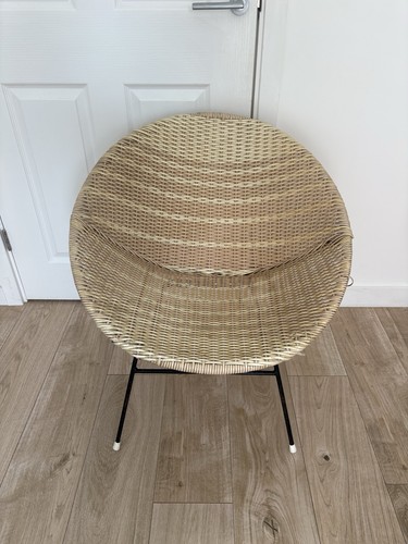 Vintage rattan shell chair - vintage,