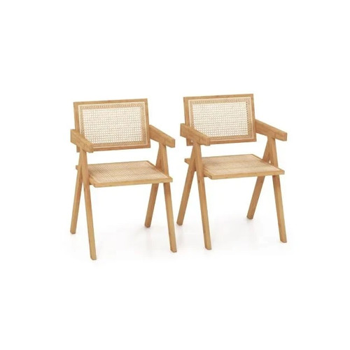 Costway rattan accent chairs - rattan,
