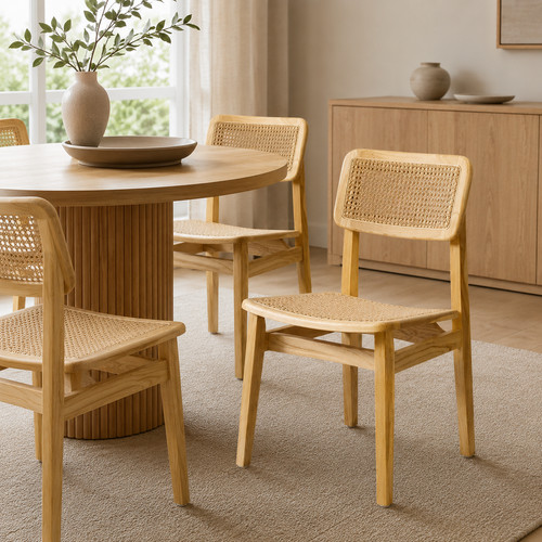 Dining chair natural rattan - chair,