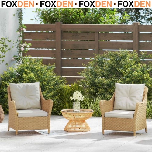 Rattan garden chairs set - rattan,