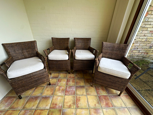 Set quality rattan - of, rattan/wicker