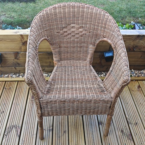 Dunelm java small wicker chair - small,