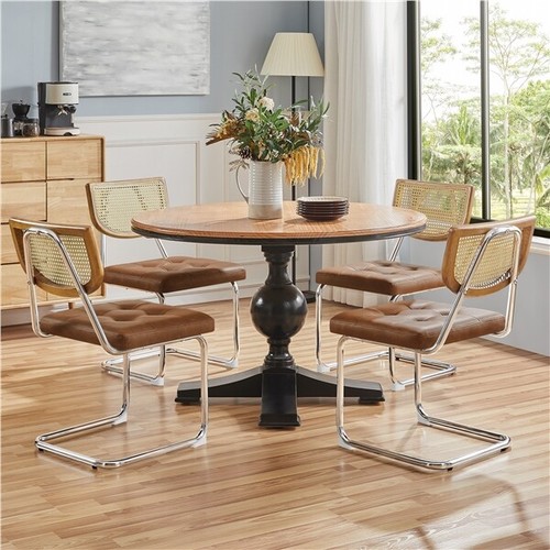 Rattan back dining - rattan,