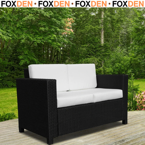 Seater rattan garden sofa - rattan,