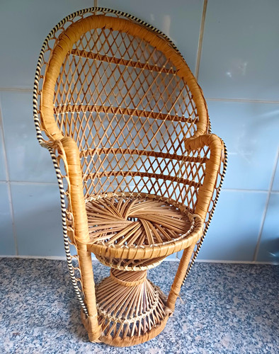 High back rattan wicker chair - rattan,
