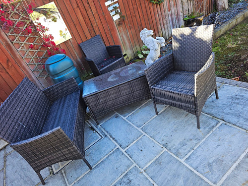 Grey rattan wicker - rattan/wicker, 3-piece
