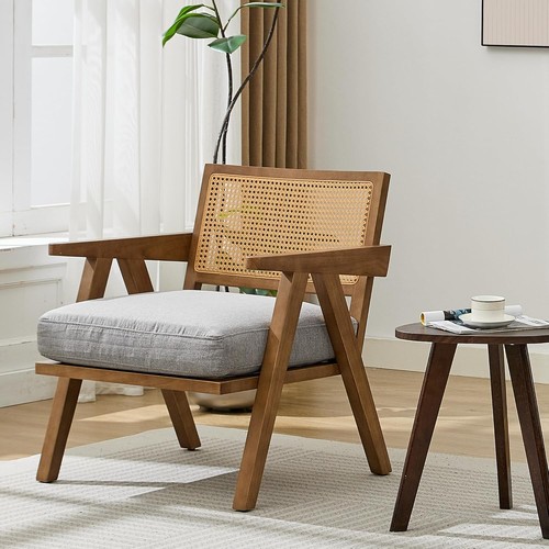 Rattan accent chair pad - w/,