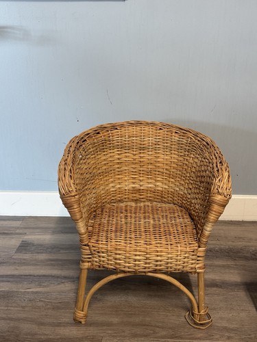 Rattan wicker brown - brown, chair