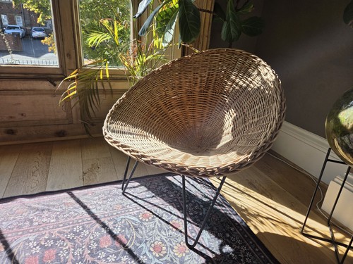 Vintage mid century wicker - mid,