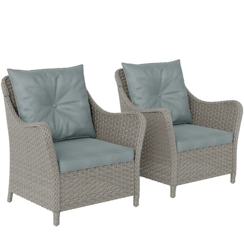 Rattan wicker garden chairs - wicker,