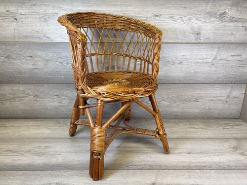 Vintage wicker rattan childs - vintage,